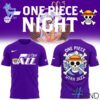 High-quality 1 One Piece Utah Jazz Night Shirt featuring a stylish design for a standout look.