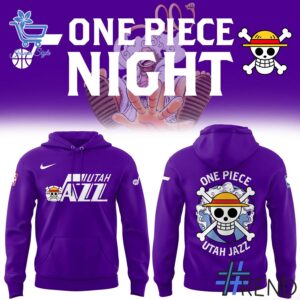 High-quality 2 One Piece Utah Jazz Night Shirt featuring a stylish design for a standout look.