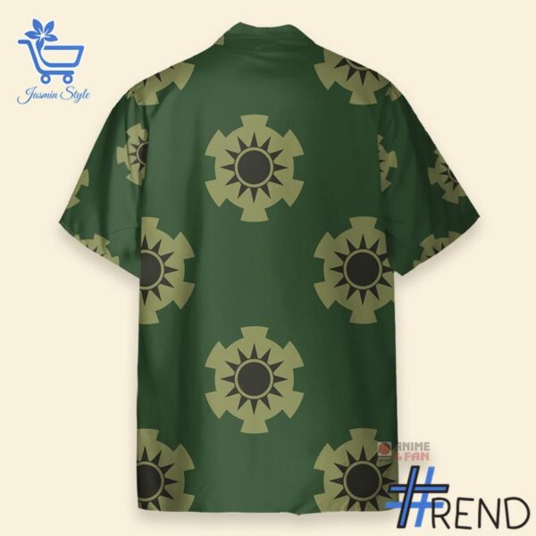 Bold and versatile 3 One Piece Zoro's Wano Pattern Hawaiian Shirt for any occasion.