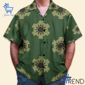 Bold and versatile 4 One Piece Zoro's Wano Pattern Hawaiian Shirt for any occasion.