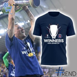 2 PSG Winners UEFA Super Cup 2025 Hoodie designed with a clean aesthetic for everyday wear