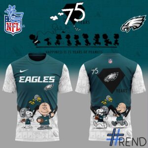 1 Philadelphia Eagles 75th of Peanuts Shirt featuring a bold design for everyday confidence.