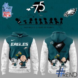 2 Philadelphia Eagles 75th of Peanuts Shirt featuring a bold design for everyday confidence.