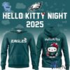 1 Philadelphia Eagles Hello Kitty 2025 Hoodie designed with a clean aesthetic for everyday wear