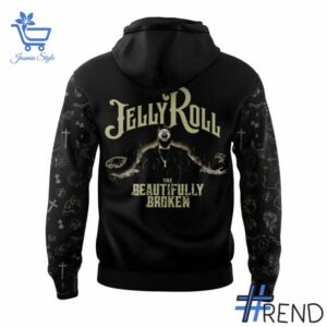 3 Philadelphia Eagles Jelly Roll The Beautifully Broken Tour 2025 Hoodie designed with a clean aesthetic for everyday wear