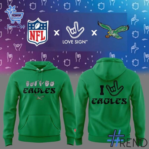 The Philadelphia Eagles NFL ASL Collection by Love Sign American Sign Language Shirt 4 jpg delivers iconic streetwear energy.