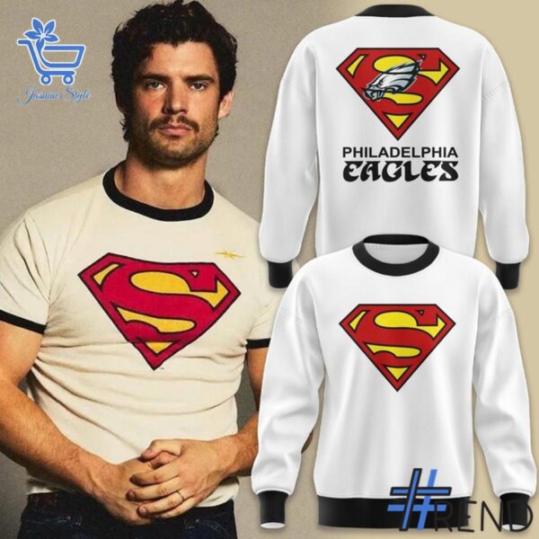 3 Philadelphia Eagles x Super Man Shirt designed with a clean aesthetic for everyday wear