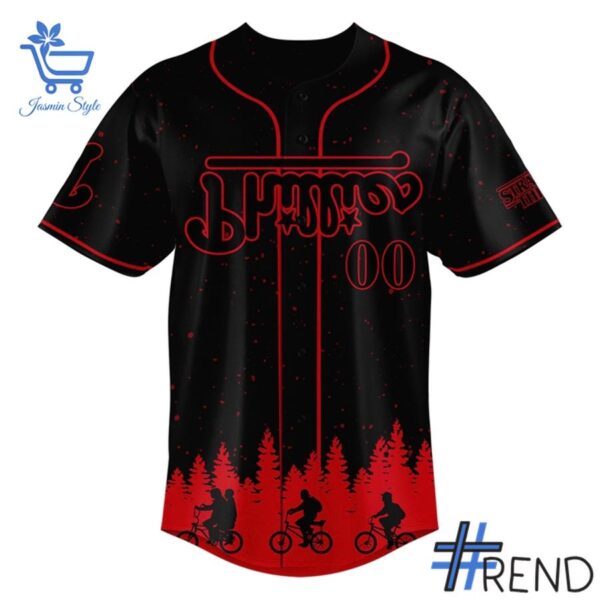 Stylish 2 Philadelphia Phillies 2025 Black Stranger Things Jersey designed for everyday wear and lasting comfort.
