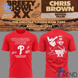 1 Philadelphia Phillies Chris Brown Shirt designed with a clean aesthetic for everyday wear