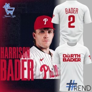 The 1 Philadelphia Phillies Harrison Bader Darth Bader T Shirt delivers iconic streetwear energy.