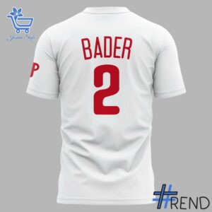 The 3 Philadelphia Phillies Harrison Bader Darth Bader T Shirt delivers iconic streetwear energy.