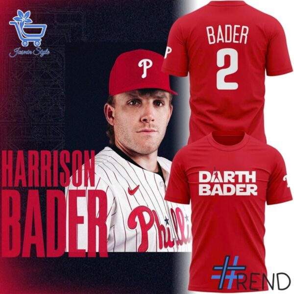 The 4 Philadelphia Phillies Harrison Bader Darth Bader T Shirt delivers iconic streetwear energy.