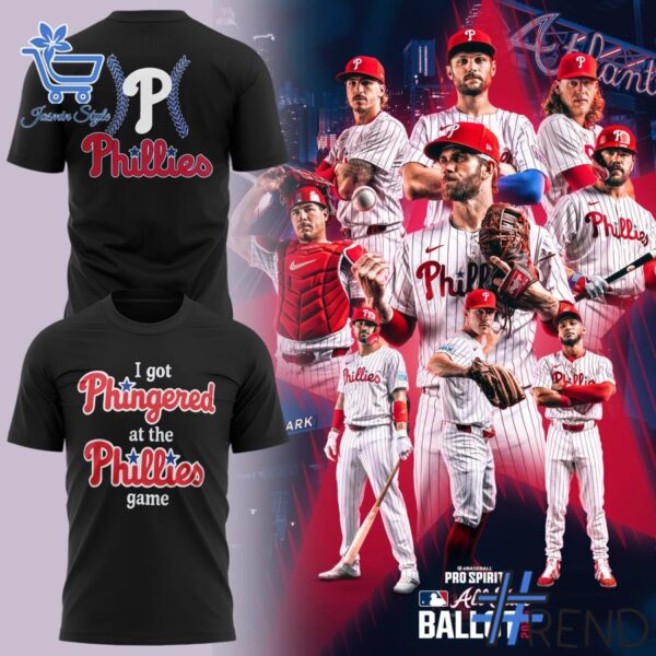Premium 2 Philadelphia Phillies I Got Phingered At The Phillies game Shirt built for comfort and a modern lifestyle
