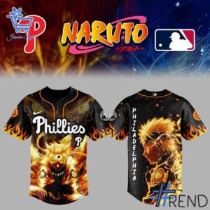 Take every step in comfort with 1 Philadelphia Phillies Naruto Baseball Jersey