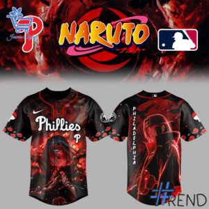 High-quality 1 Philadelphia Phillies Naruto Itachi Jersey featuring a stylish design for a standout look.