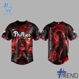 High-quality 2 Philadelphia Phillies Naruto Itachi Jersey featuring a stylish design for a standout look.