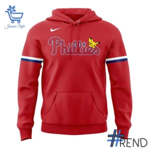 Bold and versatile 2 Philadelphia Phillies Pikachu Pokemon Hoodie for any occasion.