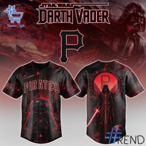 Premium quality 1 Pittsburgh Pirates Darth Vader Baseball Jersey with a modern, versatile look