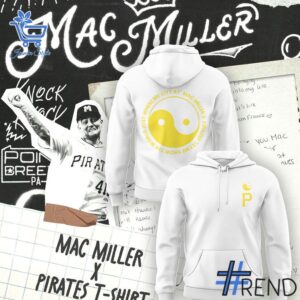 Layered outfit featuring 1 Pittsburgh Pirates just where my city Mac Miller Hoodie as the key piece