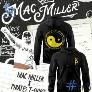 Layered outfit featuring 2 Pittsburgh Pirates just where my city Mac Miller Hoodie as the key piece