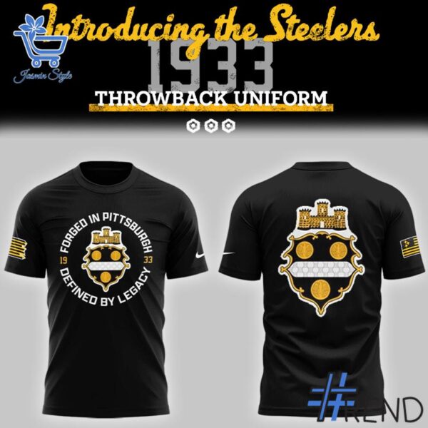 From casual to standout — 2 Pittsburgh Steelers Football 1933 Legacy Throwback Uniform Shirt says it all.