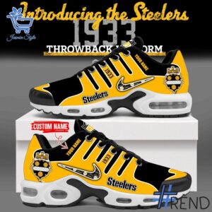 Stylish 1 Pittsburgh Steelers Throwback 1933 Legacy TN Air Max Shoes designed for everyday wear and lasting comfort.