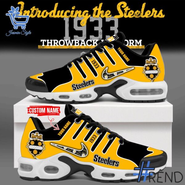 Stylish 1 Pittsburgh Steelers Throwback 1933 Legacy TN Air Max Shoes designed for everyday wear and lasting comfort.