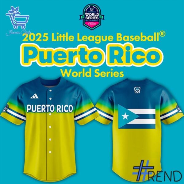 The 1 Puerto Rico 2025 Little League Baseball World Series Jersey brings a timeless classic into today’s style