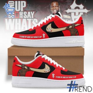 Premium quality 1 R Truth WWE Stand up and say whats up Air Force 1 with a modern, versatile look