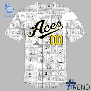 Premium quality 2 Reno Aces x 2025 Peanuts Night Baseball Jersey with a modern, versatile look