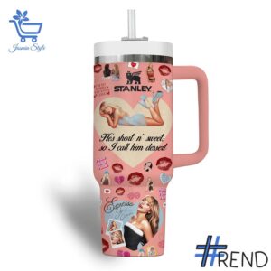 3 Sabrina Carpenter Short n' Sweet Tour Tumbler 40oz designed with a clean aesthetic for everyday wear