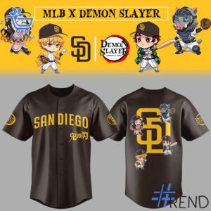Crafted with care, the 1 San Diego Padres Demon Slayer 2025 Jersey delivers a versatile look and lasting quality.