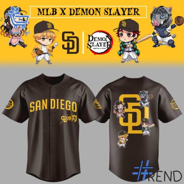 Crafted with care, the 1 San Diego Padres Demon Slayer 2025 Jersey delivers a versatile look and lasting quality.