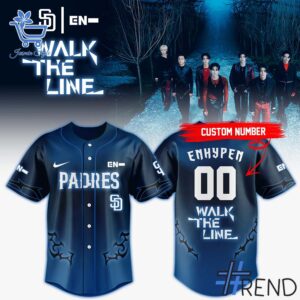 1 San Diego Padres ENHYPEN Walk the Line World Tour Jersey featuring a bold design for everyday confidence.