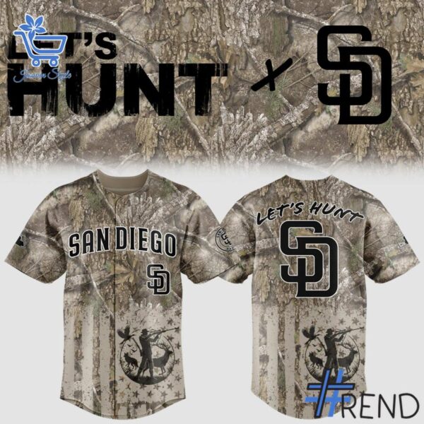 Stylish 1 San Diego Padres Hunting Night Jersey designed for everyday wear and lasting comfort.