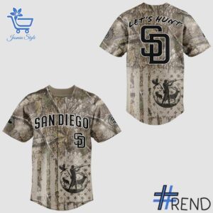 Stylish 2 San Diego Padres Hunting Night Jersey designed for everyday wear and lasting comfort.