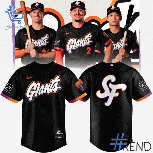 Premium quality 1 San Francisco Giants 2025 City Connect Jersey with a modern, versatile look