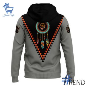 The 3 San Francisco Giants Native American Heritage Night Hoodie delivers iconic streetwear energy.