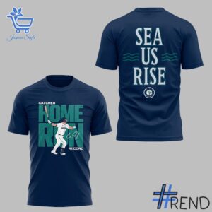 The 2 Seattle Mariners Cal Raleigh Home Run Shirt brings a timeless classic into today’s style