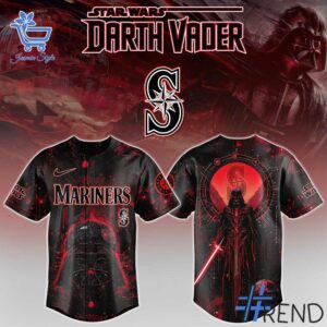 Premium quality 1 Seattle Mariners Darth Vader Baseball Jersey with a modern, versatile look