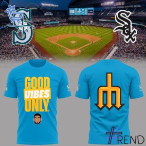 Take every step in comfort with 1 Seattle Mariners Good Vibes Only Shirt