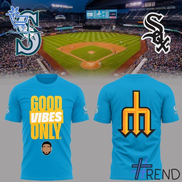 Take every step in comfort with 1 Seattle Mariners Good Vibes Only Shirt