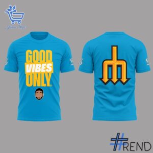 Take every step in comfort with 2 Seattle Mariners Good Vibes Only Shirt