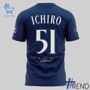 3 Seattle Mariners Ichiro Suzuki 2025 T Shirt designed with a clean aesthetic for everyday wear