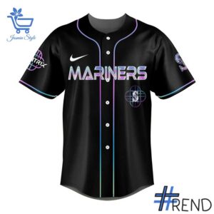 Layered outfit featuring 2 Seattle Mariners KPop Demon Hunters Jersey as the key piece