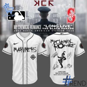 From casual to standout — 1 Seattle Mariners MCR North American Tour 2025 Signature Jersey says it all.