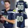 Bold and versatile 1 Seattle Seahawks 50 Seasons Patch 50th Annivesary Football Jersey for any occasion.