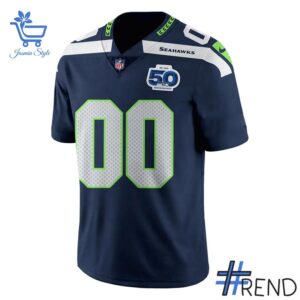 Bold and versatile 2 Seattle Seahawks 50 Seasons Patch 50th Annivesary Football Jersey for any occasion.