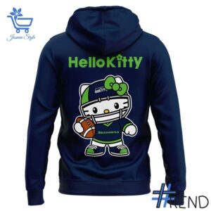 The 2 Seattle Seahawks Hello Kitty 2025 Hoodie delivers iconic streetwear energy.