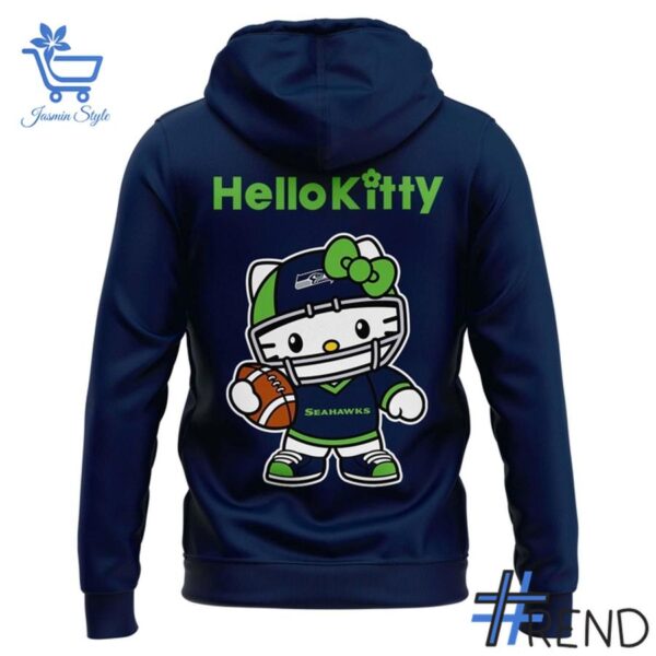 The 2 Seattle Seahawks Hello Kitty 2025 Hoodie delivers iconic streetwear energy.